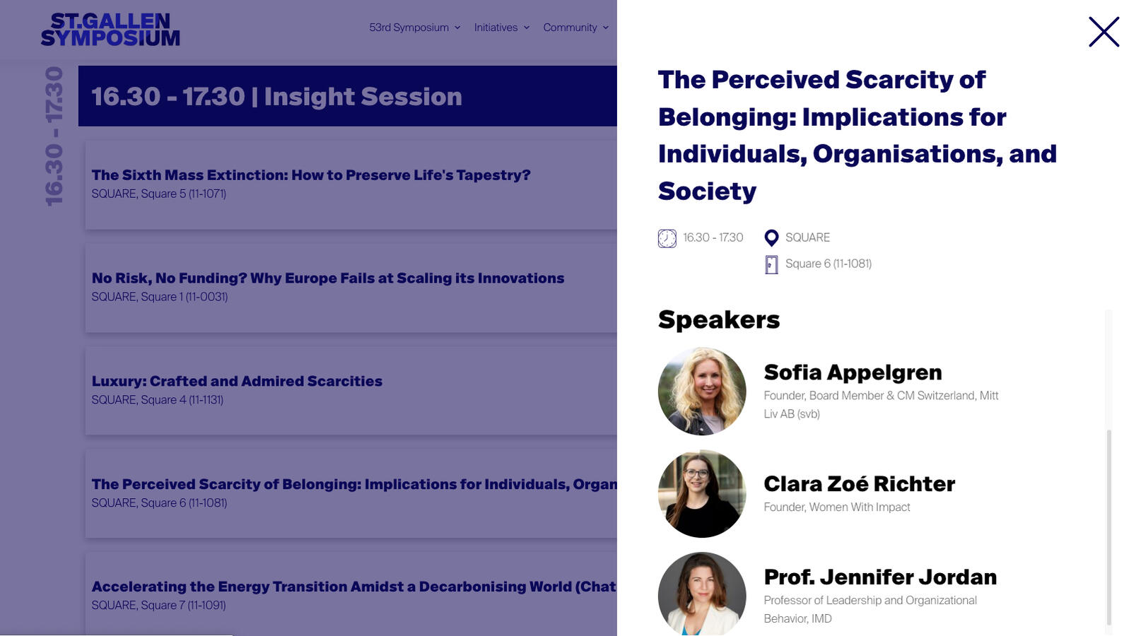 Panel on "The Scarcity of Belonging" Panel on "The Scarcity of Belonging"